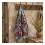 web Pañuelo flores rojas perchero
